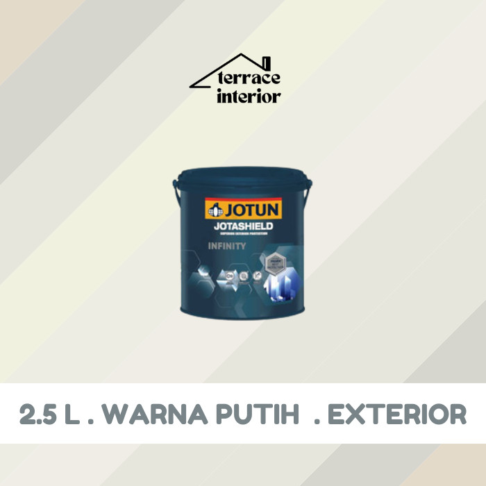 Cat Tembok Exterior Infinity Jotun warna Putih 2.5 L