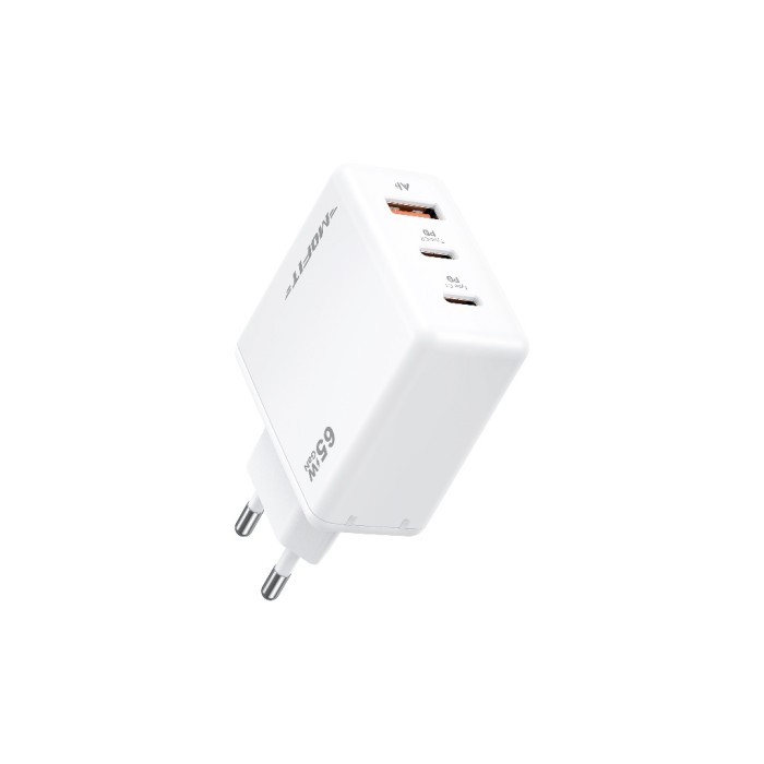 MOFIT CPD65 GaN PD65Watt C+C+A Charger Super Fast Charging Adaptor - Putih