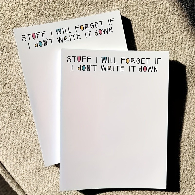 

50 sheet Stuff i will forget Sticky Notes Notepad funny Sticky Note sticker To-Do List Memo Pad Stationery School Supplies