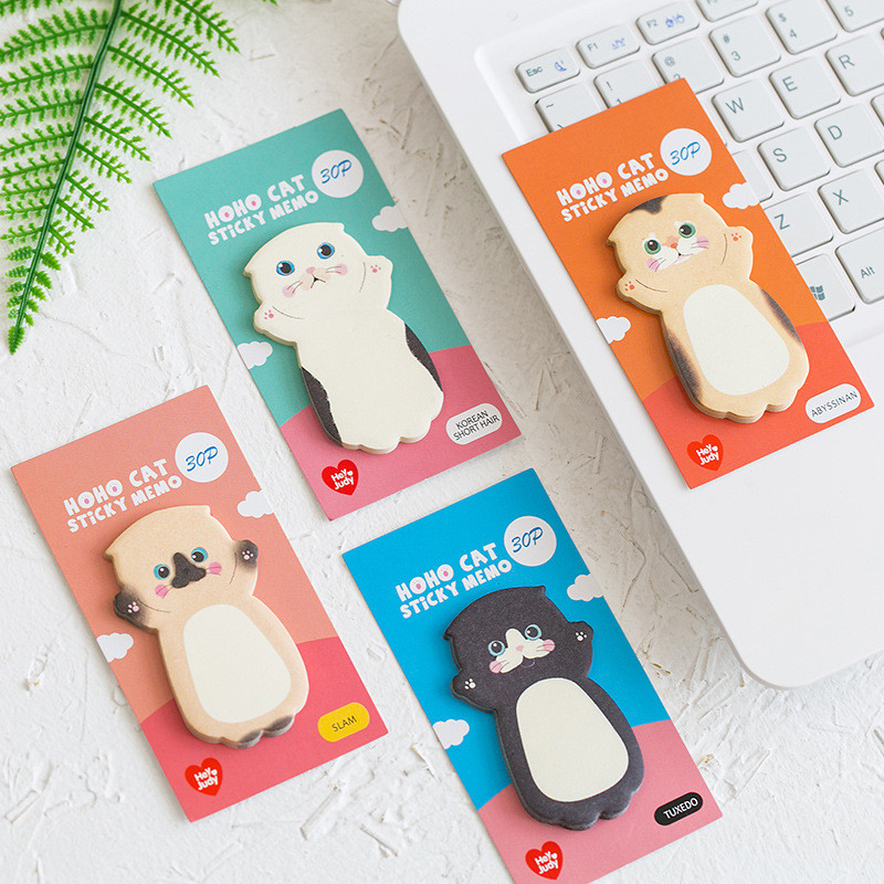 

Korean Stationery Kawaii Cartoon Cat Sticky Memo Post Pad Marker It Note Planner Stickers Cute Office Supplies School Supplies
