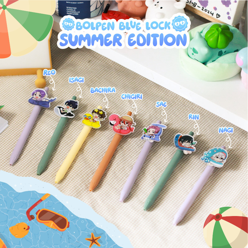 

BOLPEN BLUE LOCK SUMMER PEN PENA ANIME MANGA SOUVENIR HAMPERS HADIAH GIFT PULPEN PEN PENA STATIONERY ALAT TULIS ANAK SEKOLAH SCHOOL KELAS