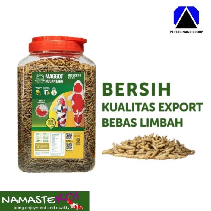 Makanan Ikan Koi Magot Maggot Nusantara Insecpro Koi Vit 500gr