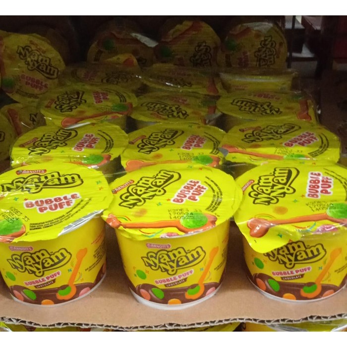 

NYAM NYAM BUBBLE PUFF CRISPY COKLAT
