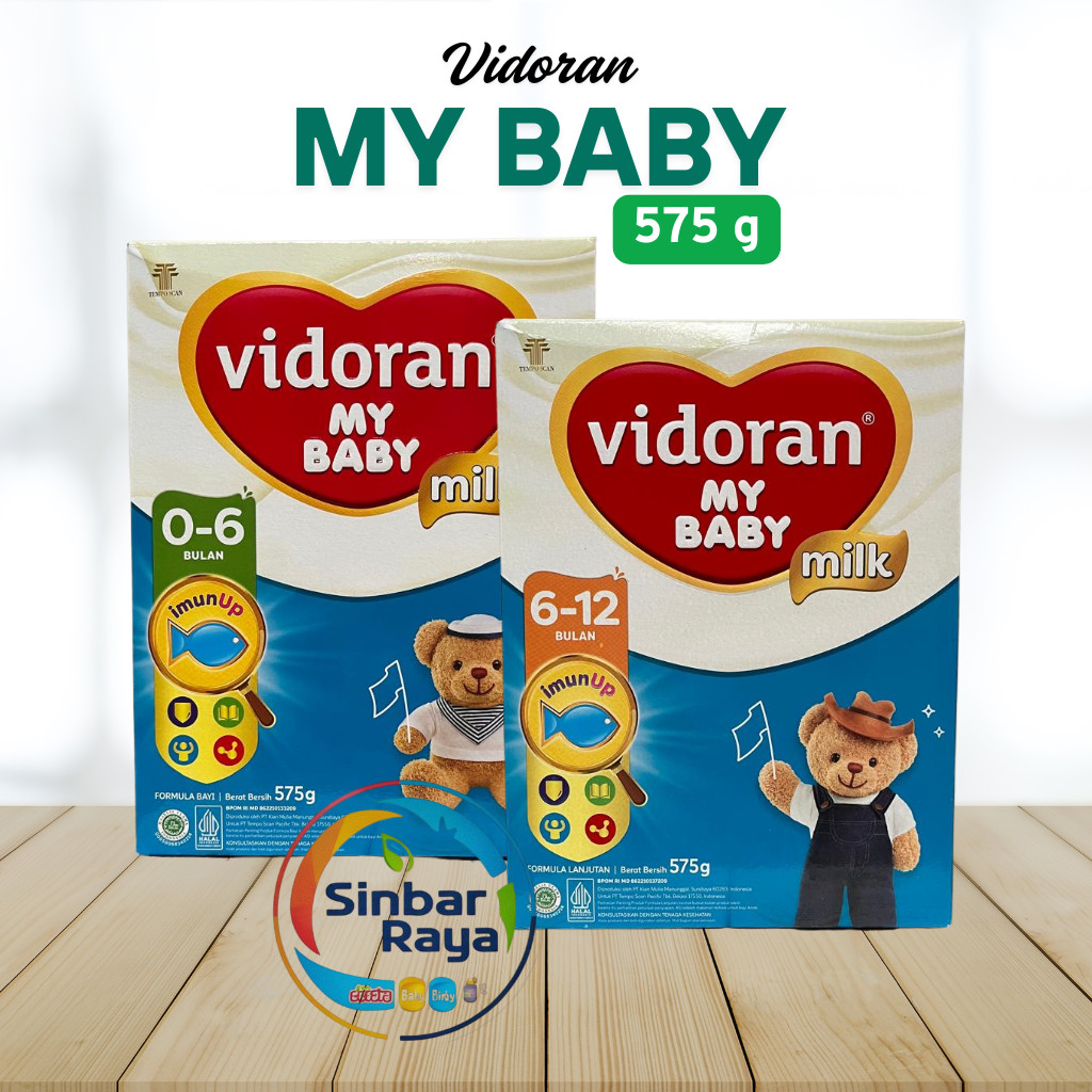 Vidoran My Baby Susu Formula Ukuran 575gr Untuk Pertumbuhan Bayi 0 Sampai 12 Bulan Sufor