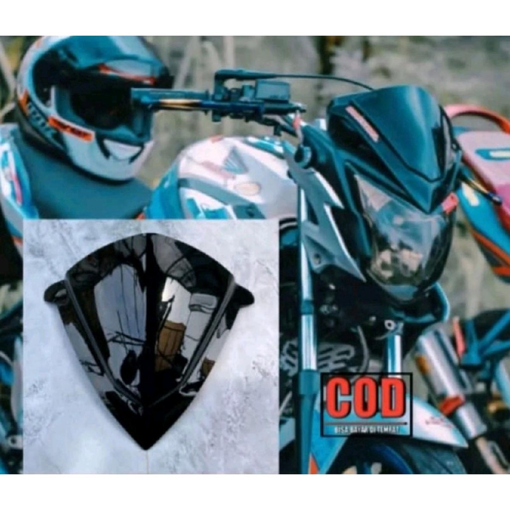 VISOR HONDA CB 150 R OLD HITAM AKRILIK KUALITAS TERBAIK Aksesoris