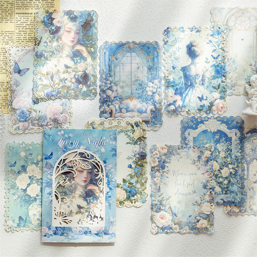 

Mr. Paper 6Style 10Pcs/bag Cutout Lace Material Paper DIY Handbook Material Decorative Scrapbook Album Notebook Calendar Card
