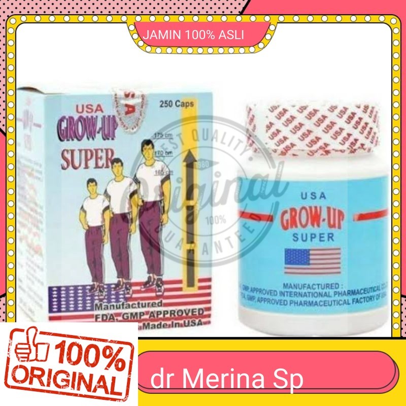 100% ASLI Grow Up Super Usa Original Penambah Tinggi Badan 100% Original