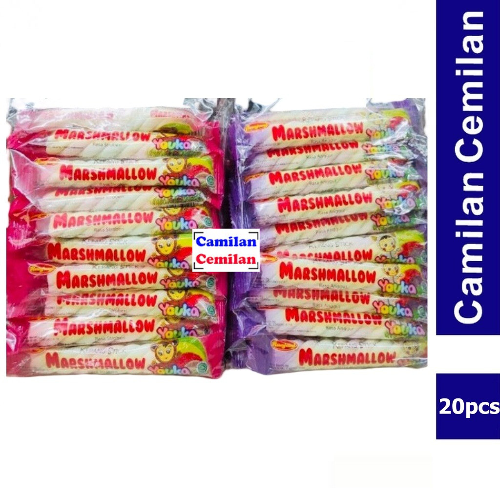 

Youka Marshmallow Kepang isi 20 pcs x 6 gr