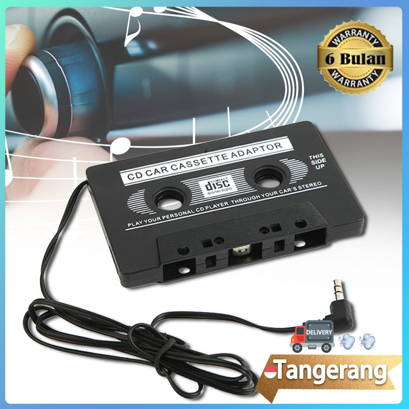 Konverter Kaset Tape Mobil ke 3.5mm AUX Putar Kaset Jadul Melalui Hp