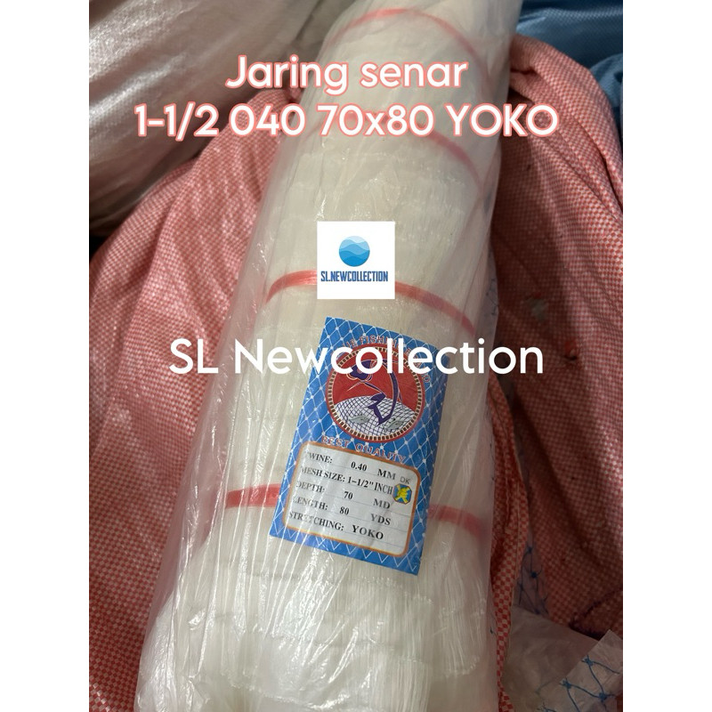 JARING IKAN SENAR 040-70x80 YOKO / JARING IKAN 0.40 / JARING IKAN COD / JARING PUKAT SENAR