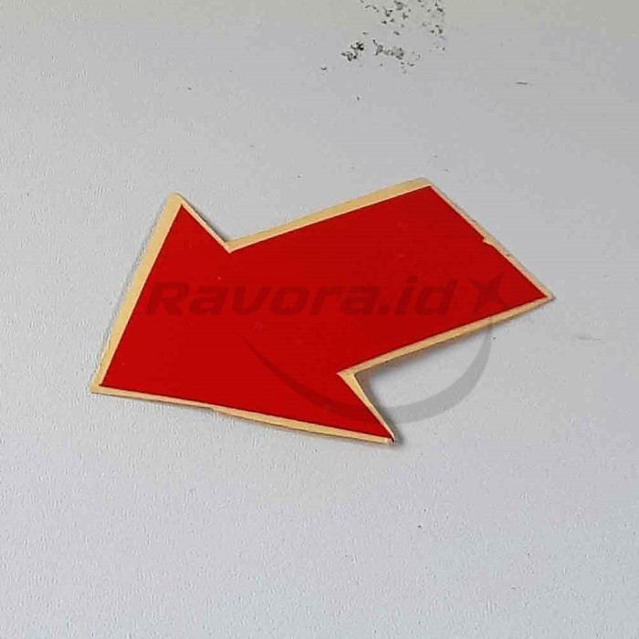 Stiker Anak Panah Tangga - Merah