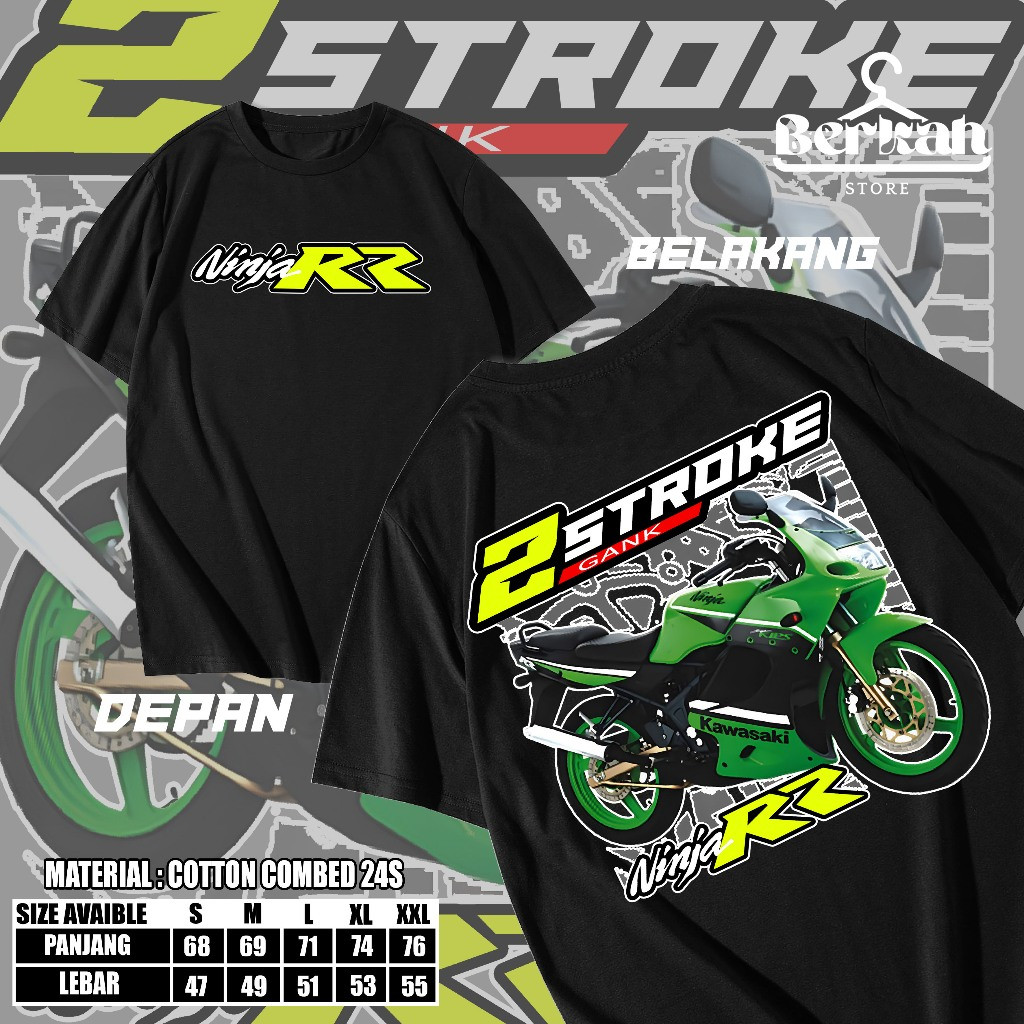 Kaos Motor Kawasaki Ninja 2 Stroke Terbaru