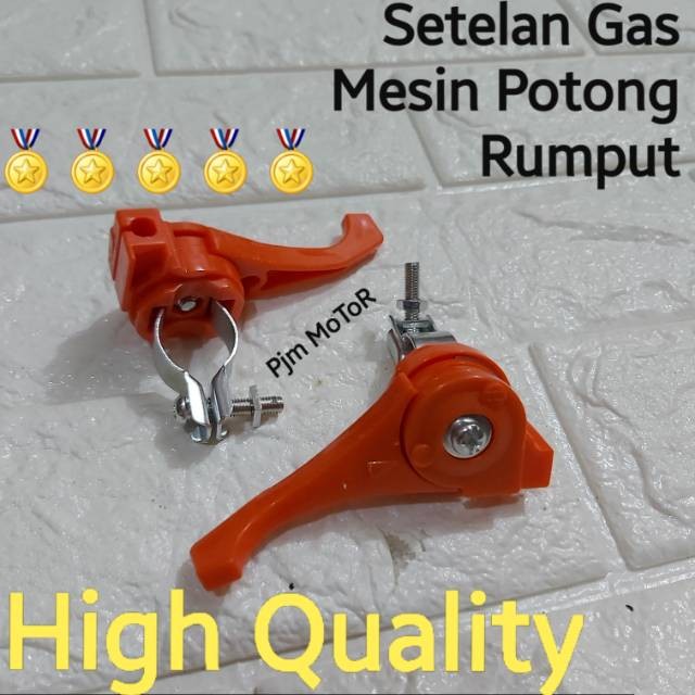 

Throttle control ORANGE Gagang Gas Setelan stelan Mesin Potong Rumput 318 328 338 Bagus yamamoto daito tanika medan amplas
