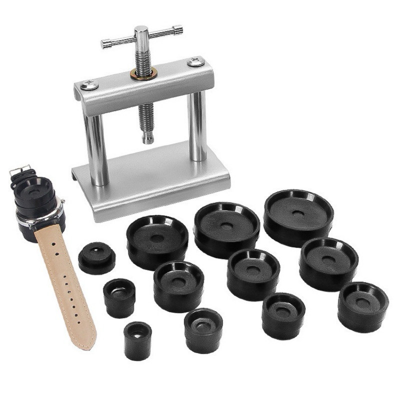 PROMO ALAT SERVIS JAM TANGAN ALAT PRES JAM TANGAN 1 SET 18 DIES ALAT REPARASI JAM TANGAN LENGKAP TER