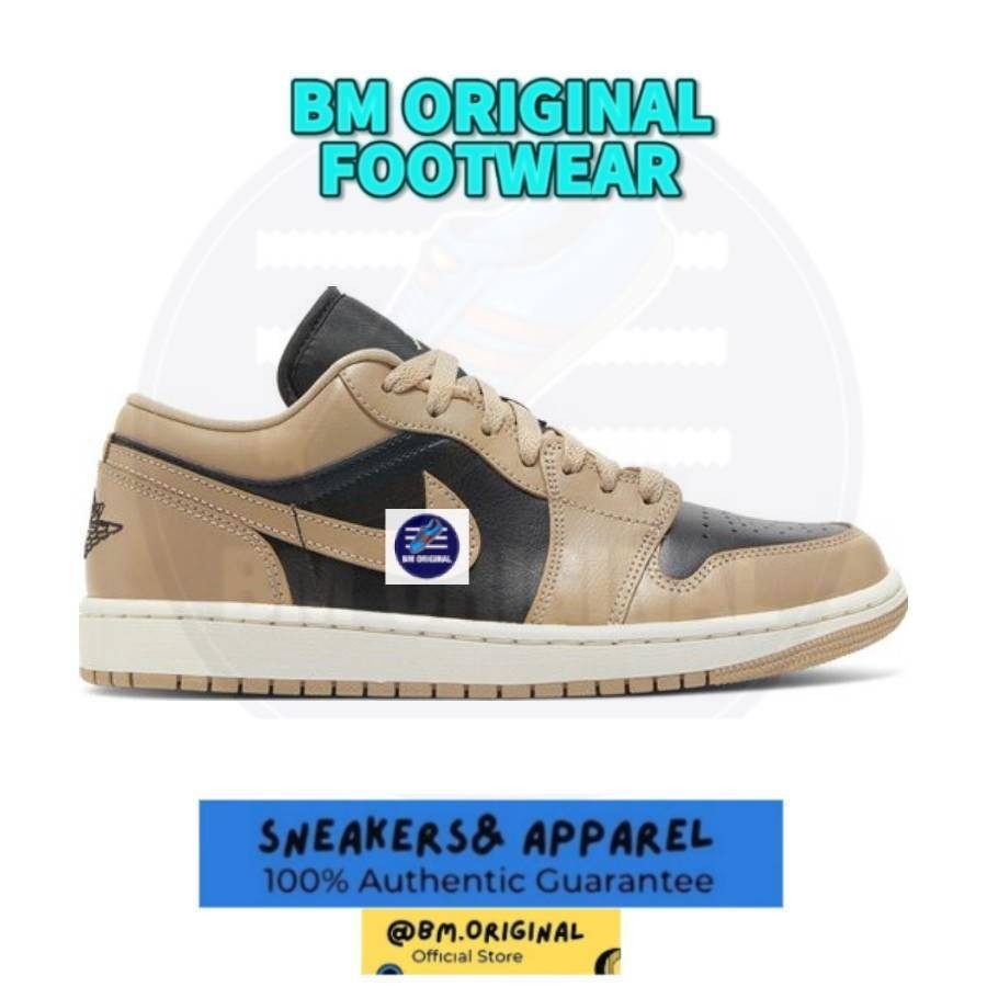 NK AJ1 Low Dessert - Hitam Sail Asli
