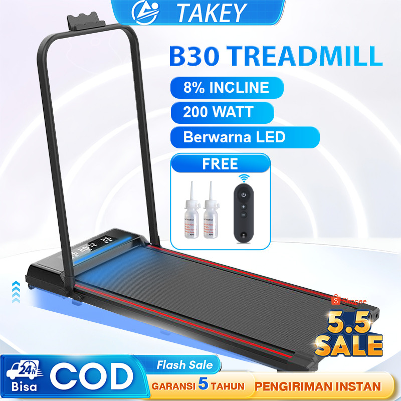 【TAKEY】Treadmill Electric Low Watt Treadmill Portable Walking Pad Treadmill