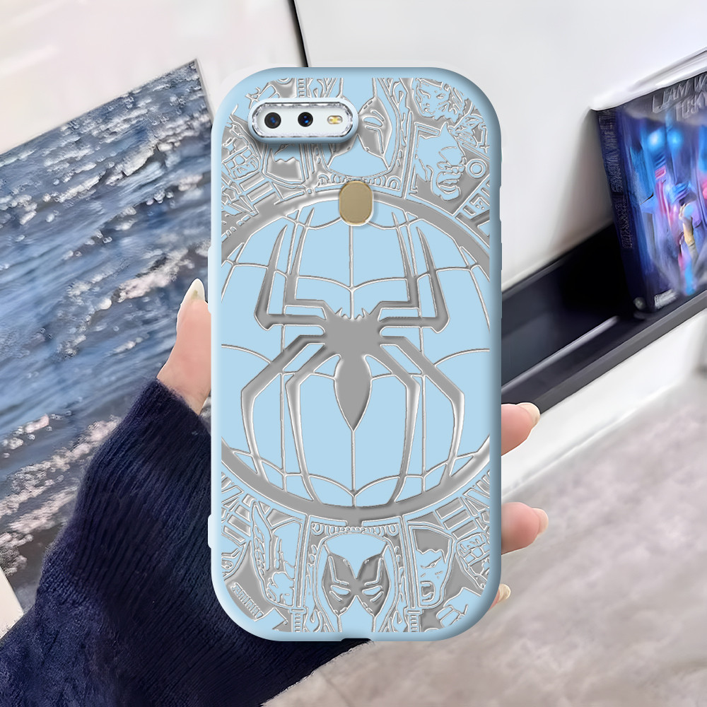 Casing Hp Untuk OPPO A11K A12S A7 A5S A12 Handphone Silikon Soft Cassing Fashion PDD SpiderMan 5168 