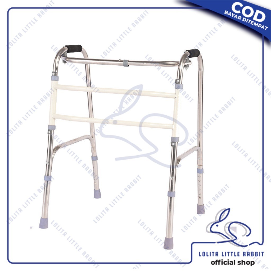 LOLITA Walker Tongkat Bantu Jalan Lansia Dewasa – Kokoh, Ringan, Nyaman, dan Aman untuk Orang Tua