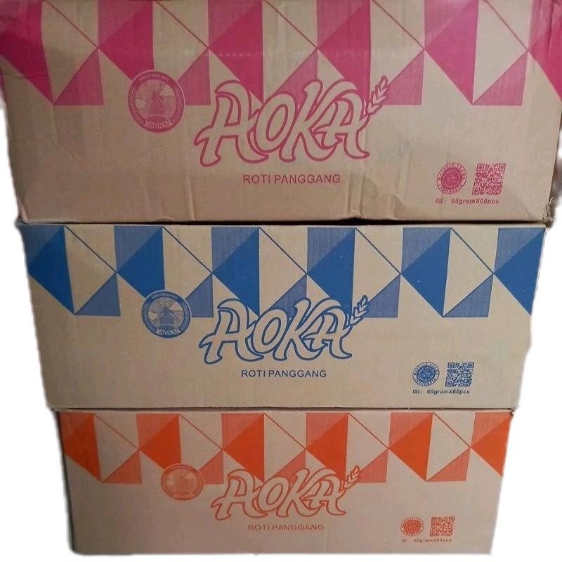 

[1 Karton] Aoka Roti Panggang/Gulung/Momotaro 60 Pcs × 65 gram