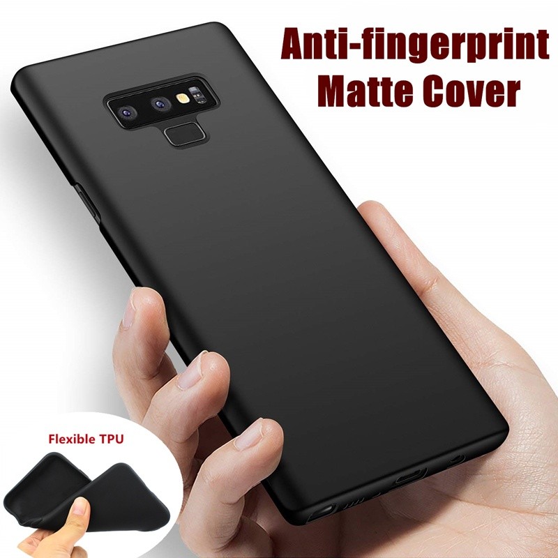 RAJA CASE SAMSUNG NOTE 9 / NOTE 8 / NOTE 10 PLUS / NOTE 10 SOFTCASE SOLID BLACK MATTE PREMIUM SILICO