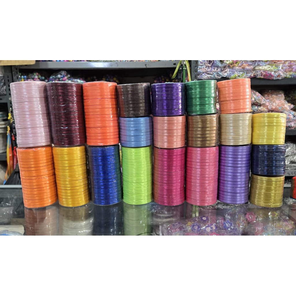 

Pita Satin 1/4inch 1/4" 0,6cm 1/4 inch 20yard