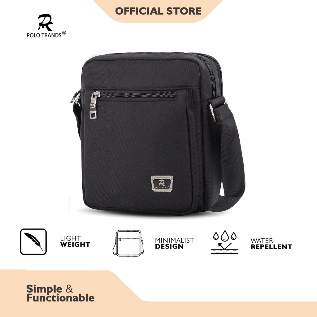 OBRAL/ Tas Selempang Pria Bahan Kanvas Polo Trands 6L 36150 - Tas Sandang Pria - Tas Bahu