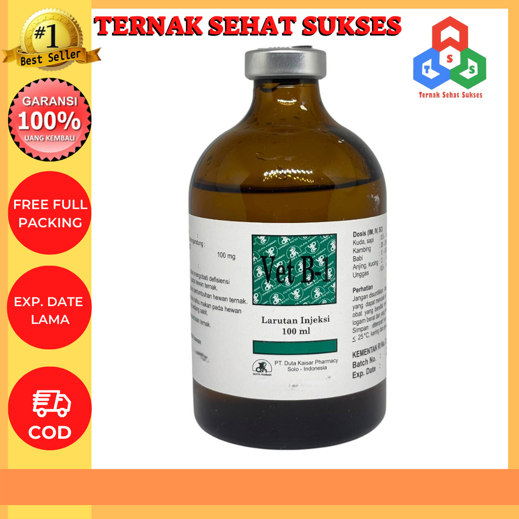 VET B1 100 ML DUTA KAISAR VET B-1 100 ML - Vitamin B1 Injeksi TSS1