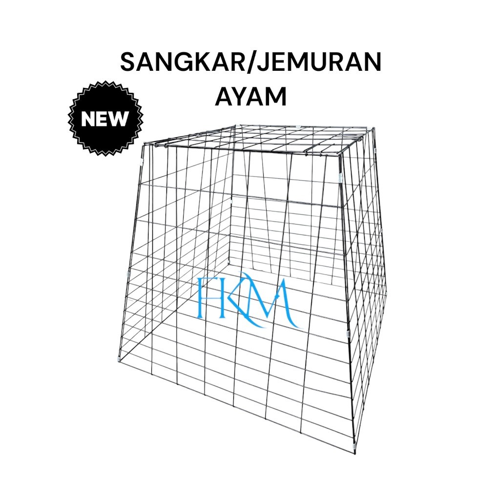 RINBAOW KANDANG JEMURAN AYAM BESI BISA DILIPAT