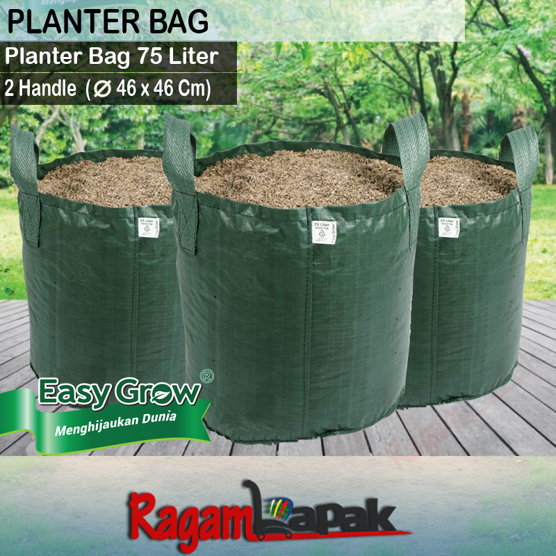Planter Bag Easy Grow 75 Liter Handle Planter Bag 75 Liter
