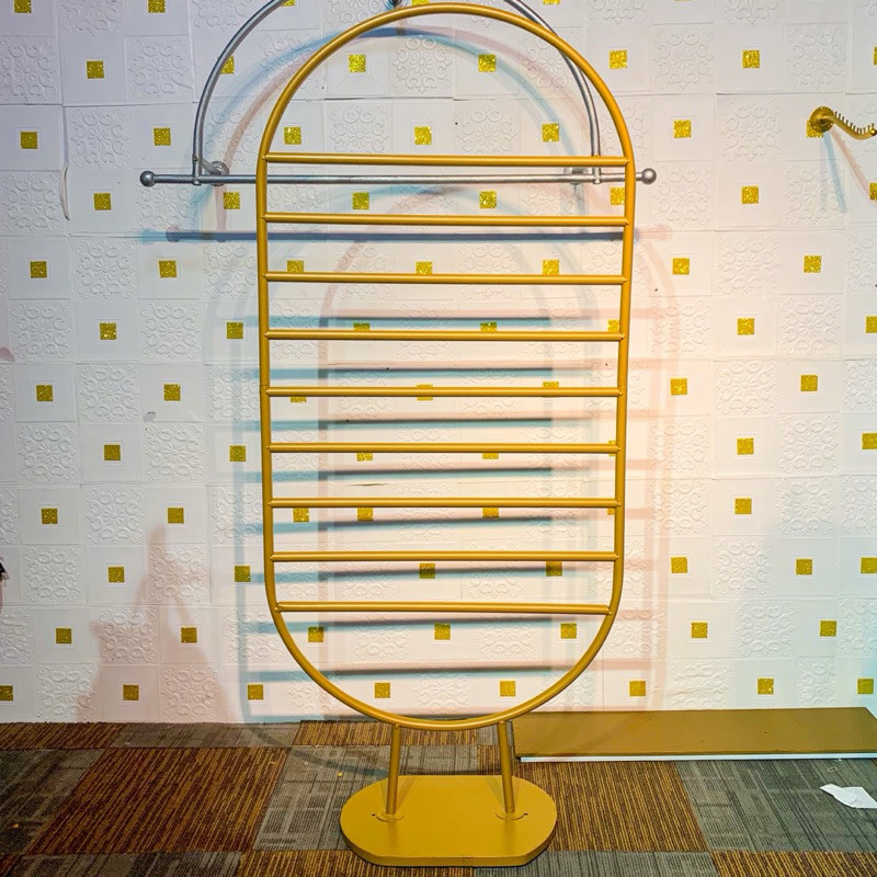 StandHanger Pashmina Hijab Kekinian Model Oval | Gantungan Kerudung Oval Butik Premium Terbaru | Sta