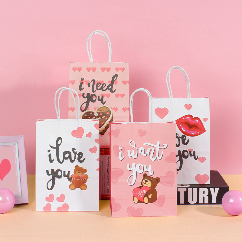 

Paper Bag Gift Cute / Paperbag Hadiah Telur Love I Want You (15 x 8 x 21Cm) - OS0593