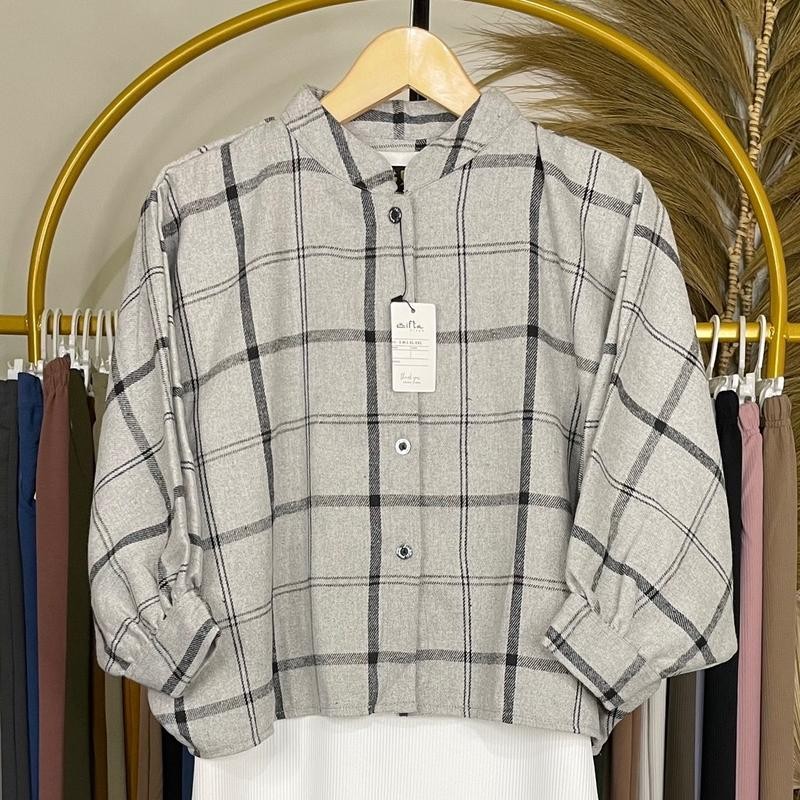 

KEMEJA BATWING FLANEL LENGAN BALON ENIFTA