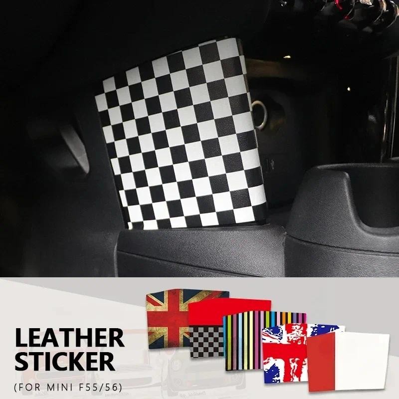 For Mini Cooper F55 F56 F57 For mini cooper Accessories Car Interior  Sticker Leather USB Panel Side