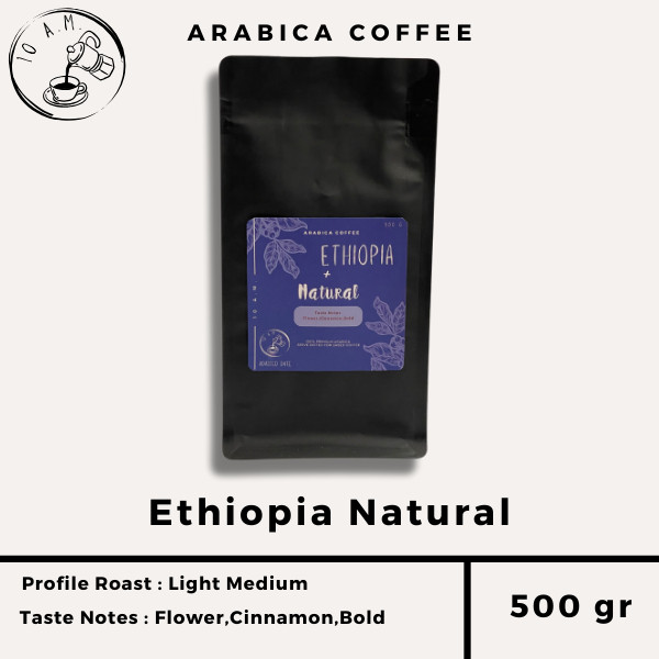 

10AM ROASTERY - Kopi Arabika Ethiopia Natural (500 gr)