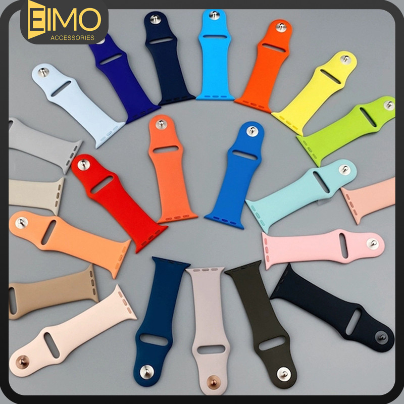 Silicone Sport Strap Iwatch Apple Watch Ultra/Ultra 2 49mm 41mm 45mm Series 10 9 8 7 6 5 4 3 2 1 38m