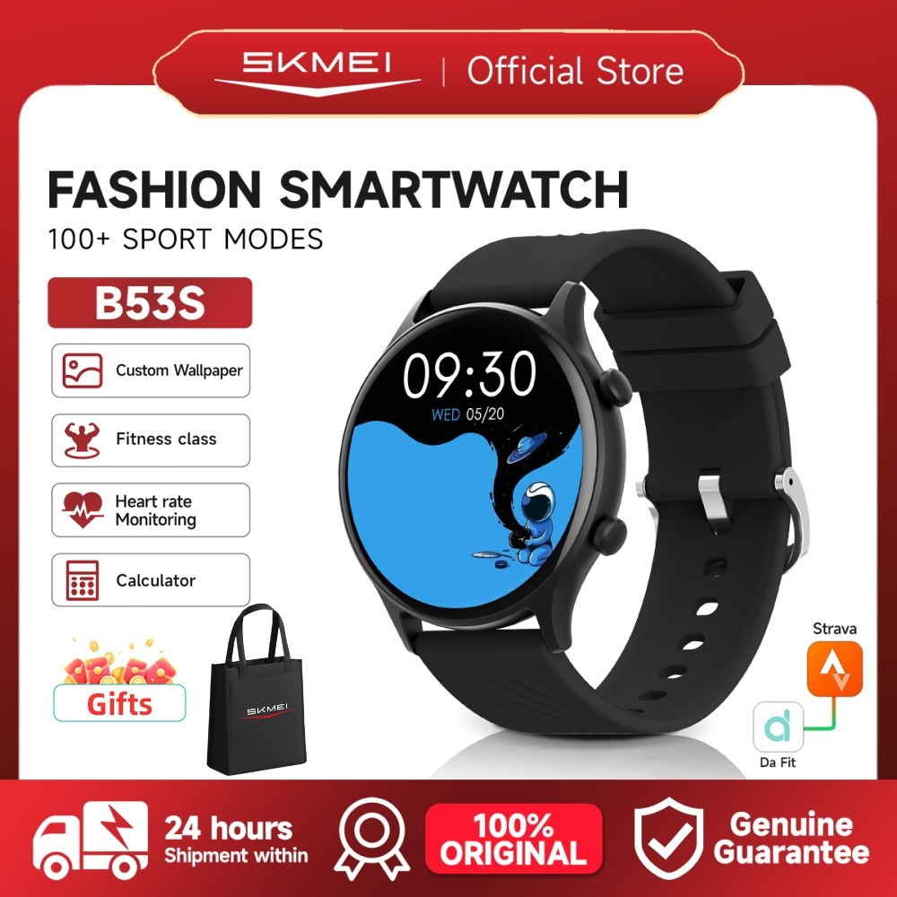 Skmei B53S Smartwatch  Jam Tangan Pria Wanita Sport Tracker