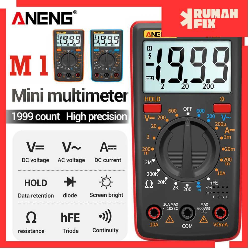 Multimeter Digital Otomatis Pengukur Tegangan M1