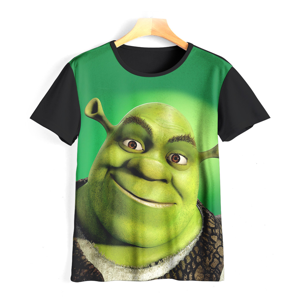 Kaos Shrek Keren dan Adem | Kaos Kartun Shrek Anak | 055KD056 Shrek