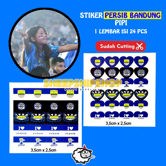 

STIKER BENDERA PERSIB BANDUNG 3.5 X 2.5 CM / Stiker Pipi Bendera Love Persib Bandung Konvoi/Pertandingan
