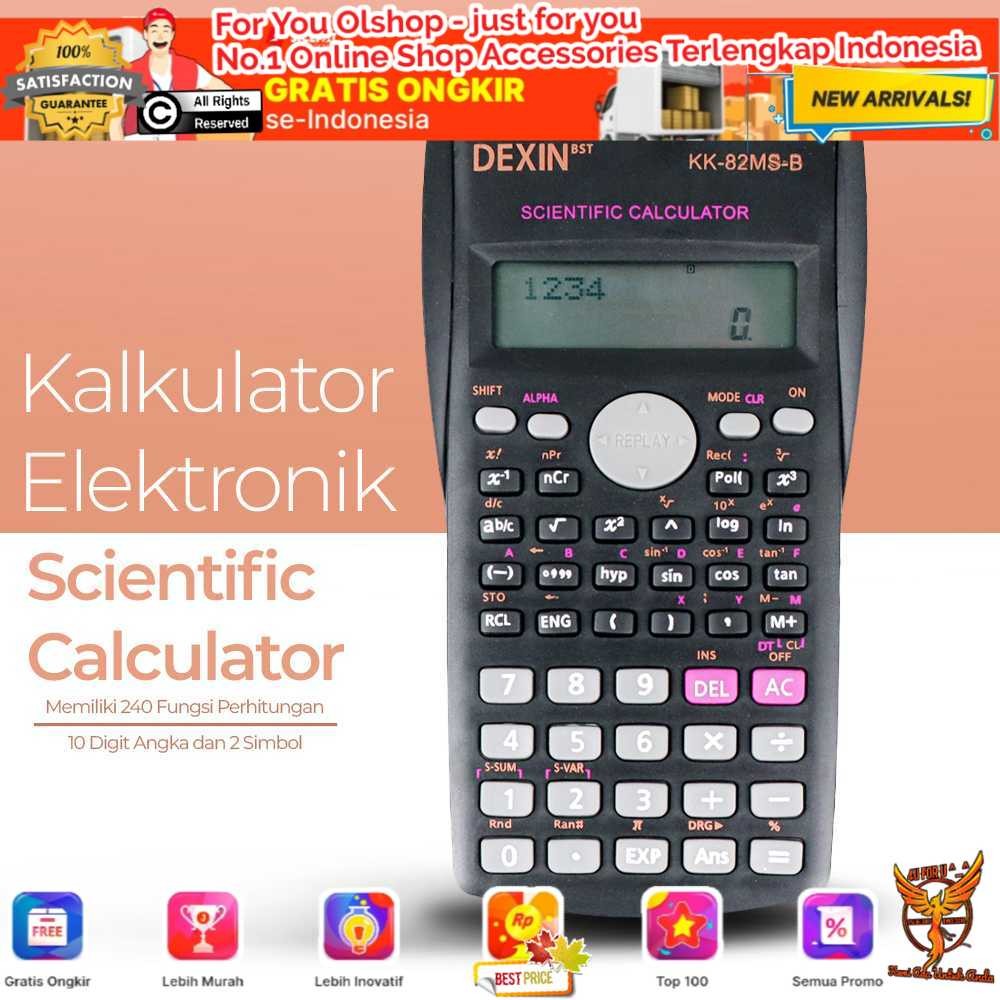 

FORU DEXIN Kalkulator Elektronik Scientific Calculator KK82MSB