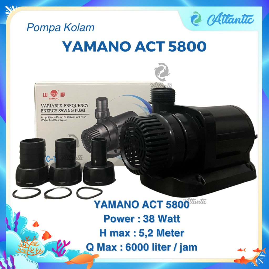 YAMANO ACT 5800 Pompa Air Celup Pompa Kolam Hidroponik Pompa Low Watt