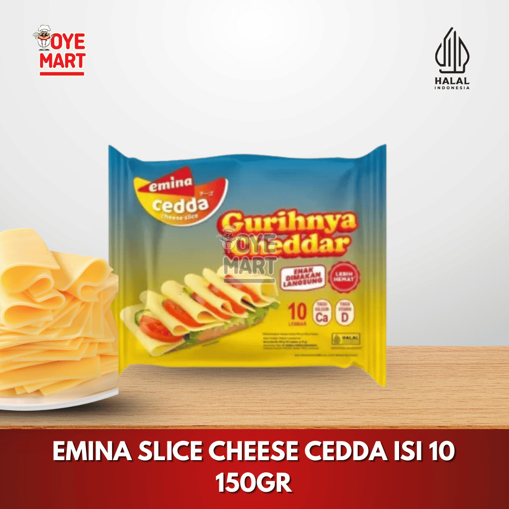 

EMINA SLICE CHEESE CEDDA ISI 10 150GR / KEJU SLICE