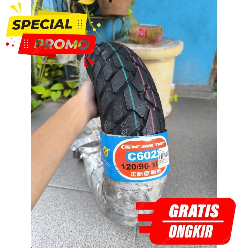 BAN TUBELESS IMPORT 120/90 RING 10 . BAN CUSTOM BIKE HONDA MONKEY Z50 GORILLA DLL.