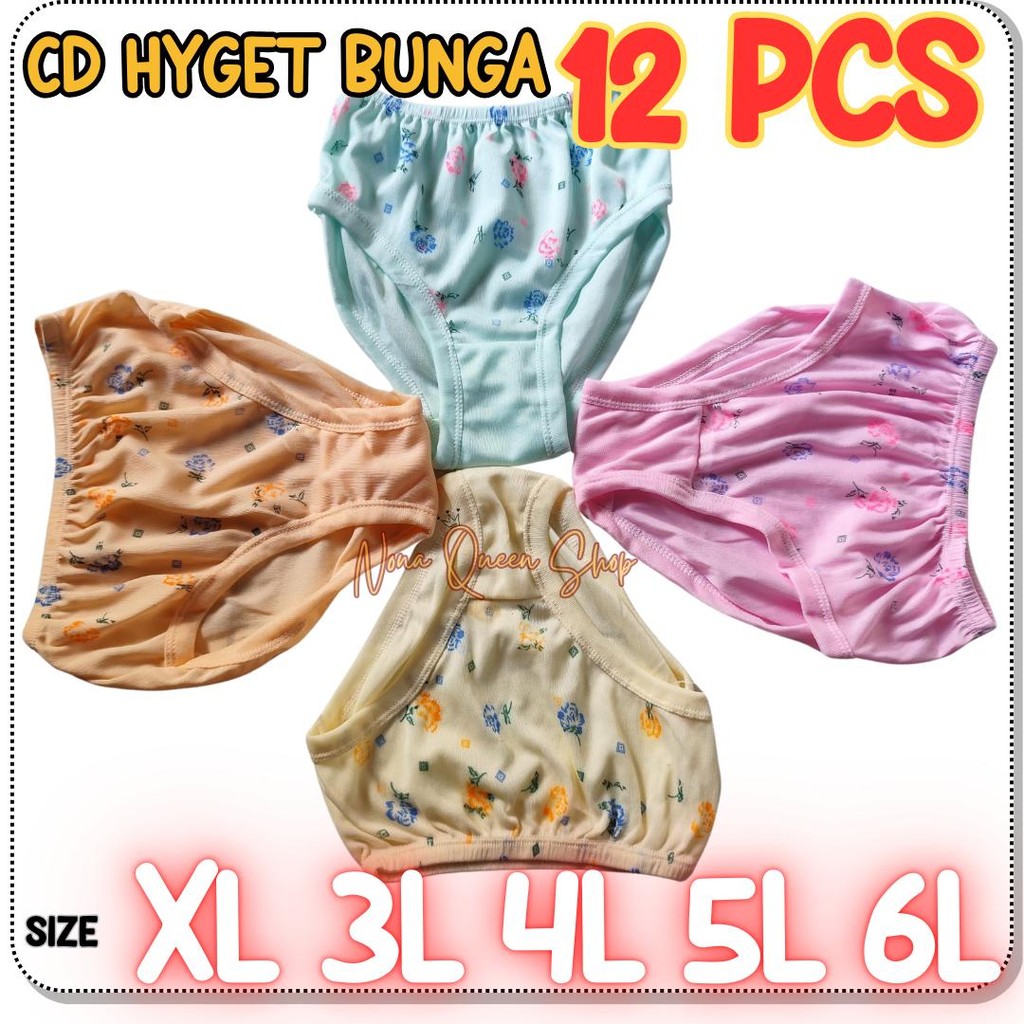 Grosir 1LUSIN CD Wanita Motif Bunga Hyget Haid / Nifas