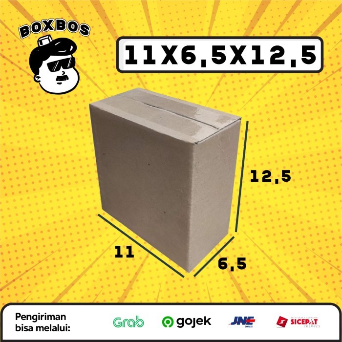 

KARDUS BOX uk 11x6,5x12,5 CM Kotak Packaging Corrugated SHEET POLOS