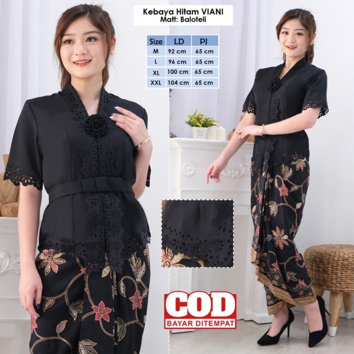 

Atasan Kebaya Kutubaru Modern Mewah Viani Cut Lengan Pendek Kebaya - Mustard, L