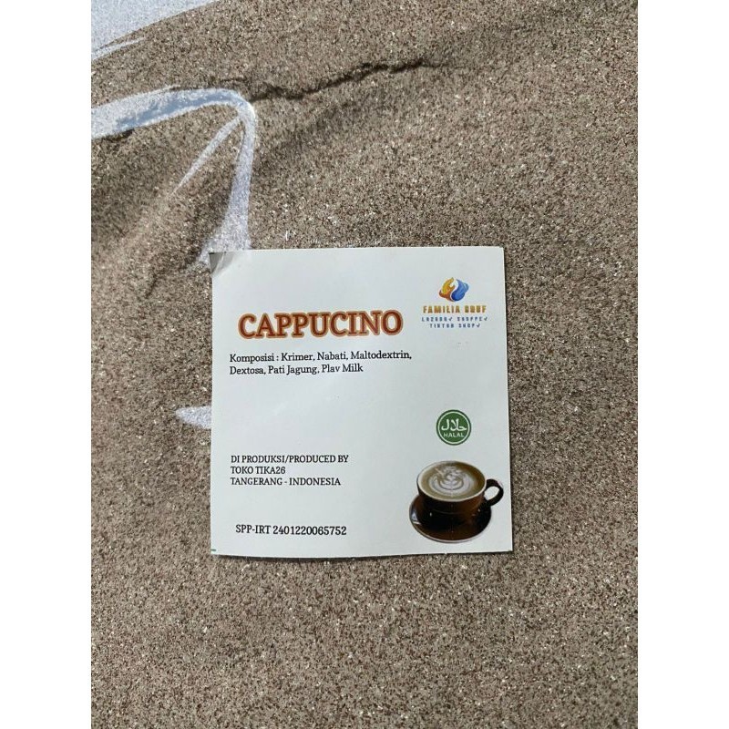

BUBUK CAPPUCINO UNTUK JUALAN CAPCIN (CAPPUCINO CINCAU)
