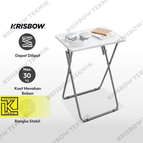 Krisbow Meja Lipat Personal - Putih