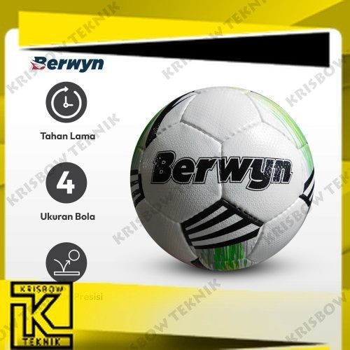 Berwyn Ukuran 4 Bola Sepak Panel Hand Sewn 32 Pu - Sepak Bola