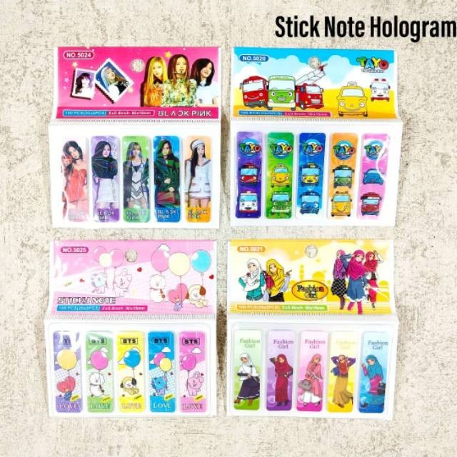 

(SN.ATK) Sticky Note Hologram Karakter 5021